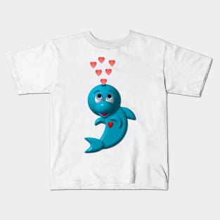 Cute Darling Dolphin Kids T-Shirt